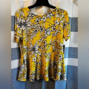 Floral Yellow Top